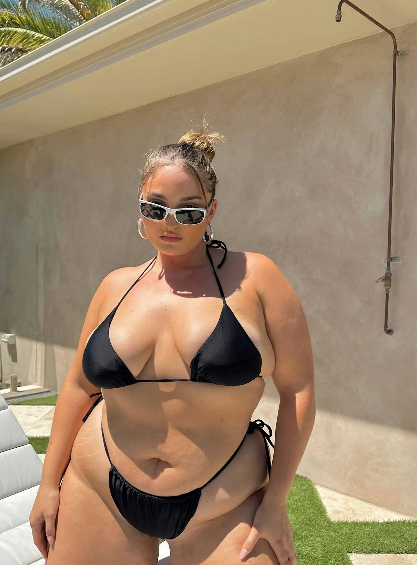 Lightweight Comfort Jenner Bikini Bottoms Black Curve
