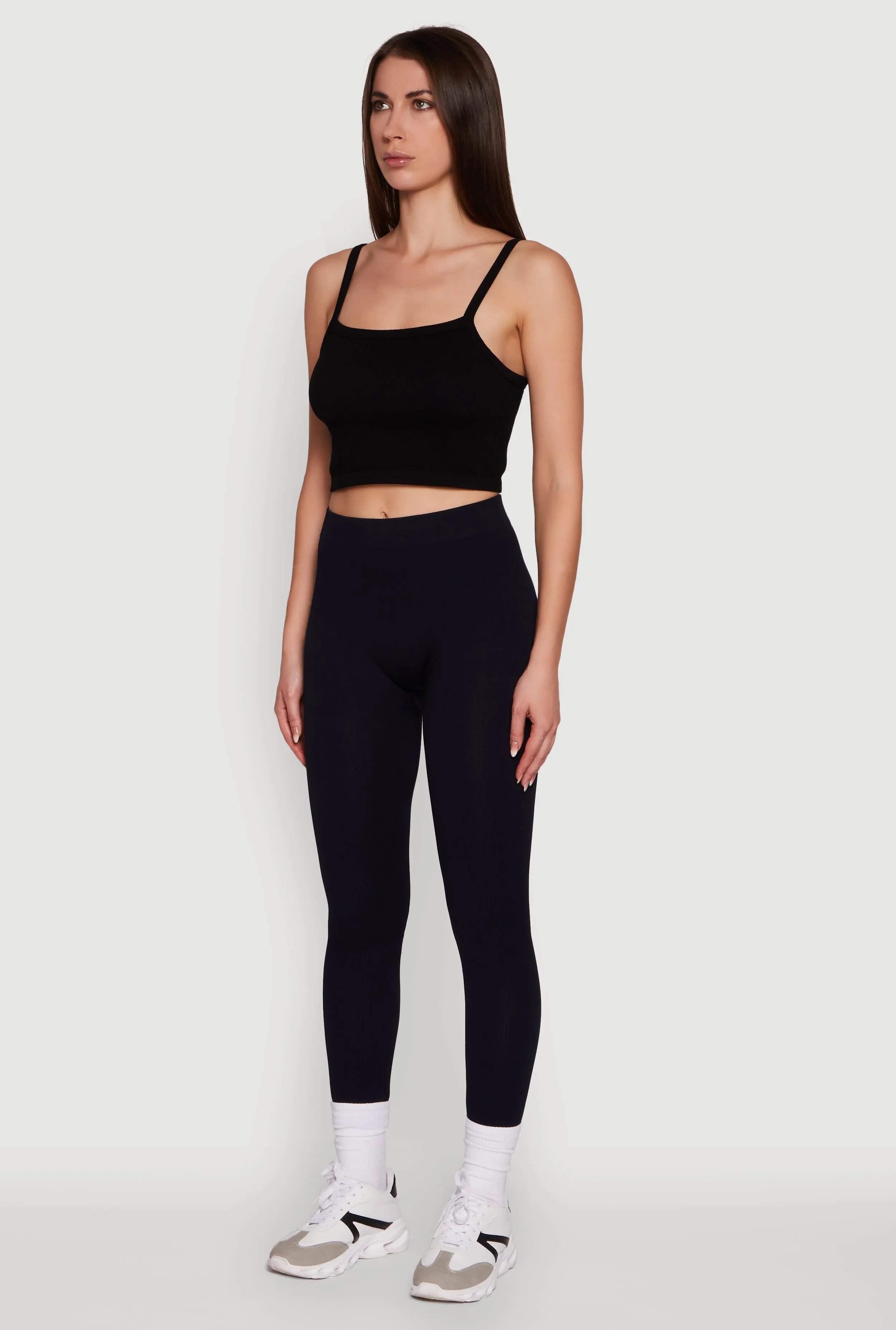 Trendy Rib Knit High Waisted Leggings High Waist Summer Wear Eco Shopper Flexible Wear