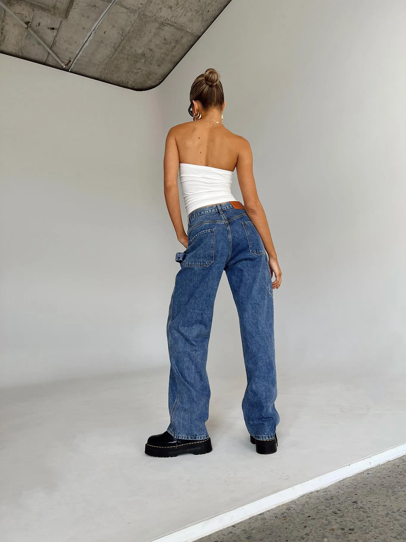 Stylish Choice Weekend Style Rainy Day Downtown Slouched Jeans Denim