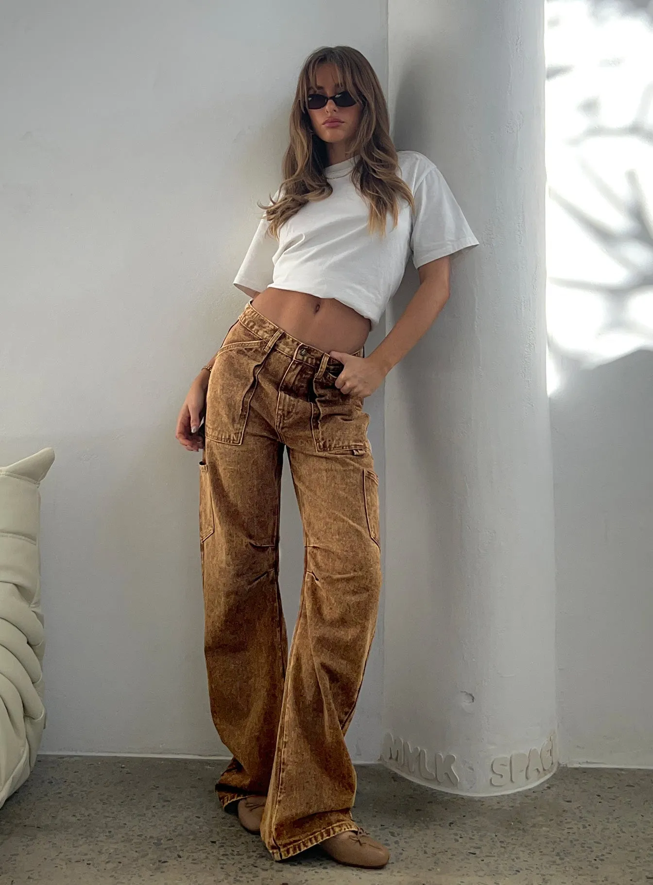Breathable Denim Outerwear Friendly Miami Vice Jeans Stone Wash