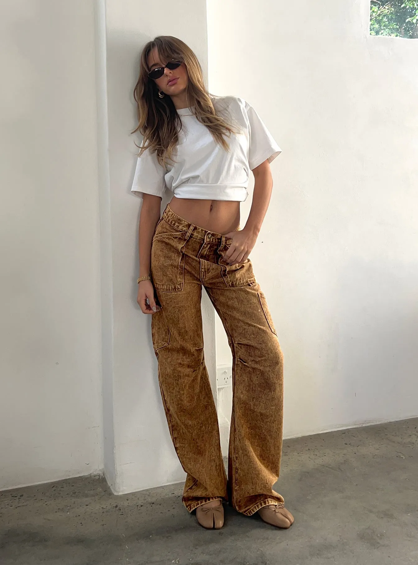 Miami Vice Jeans Stone Wash Loose Spring Mood