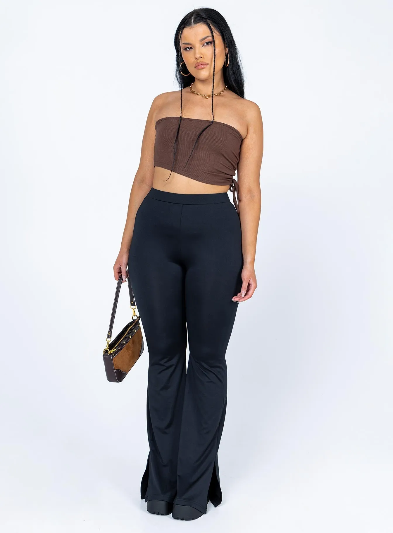 Timeless Cut Leala Top Brown