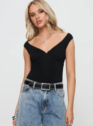 Faure Bodysuit Black Charming Basic