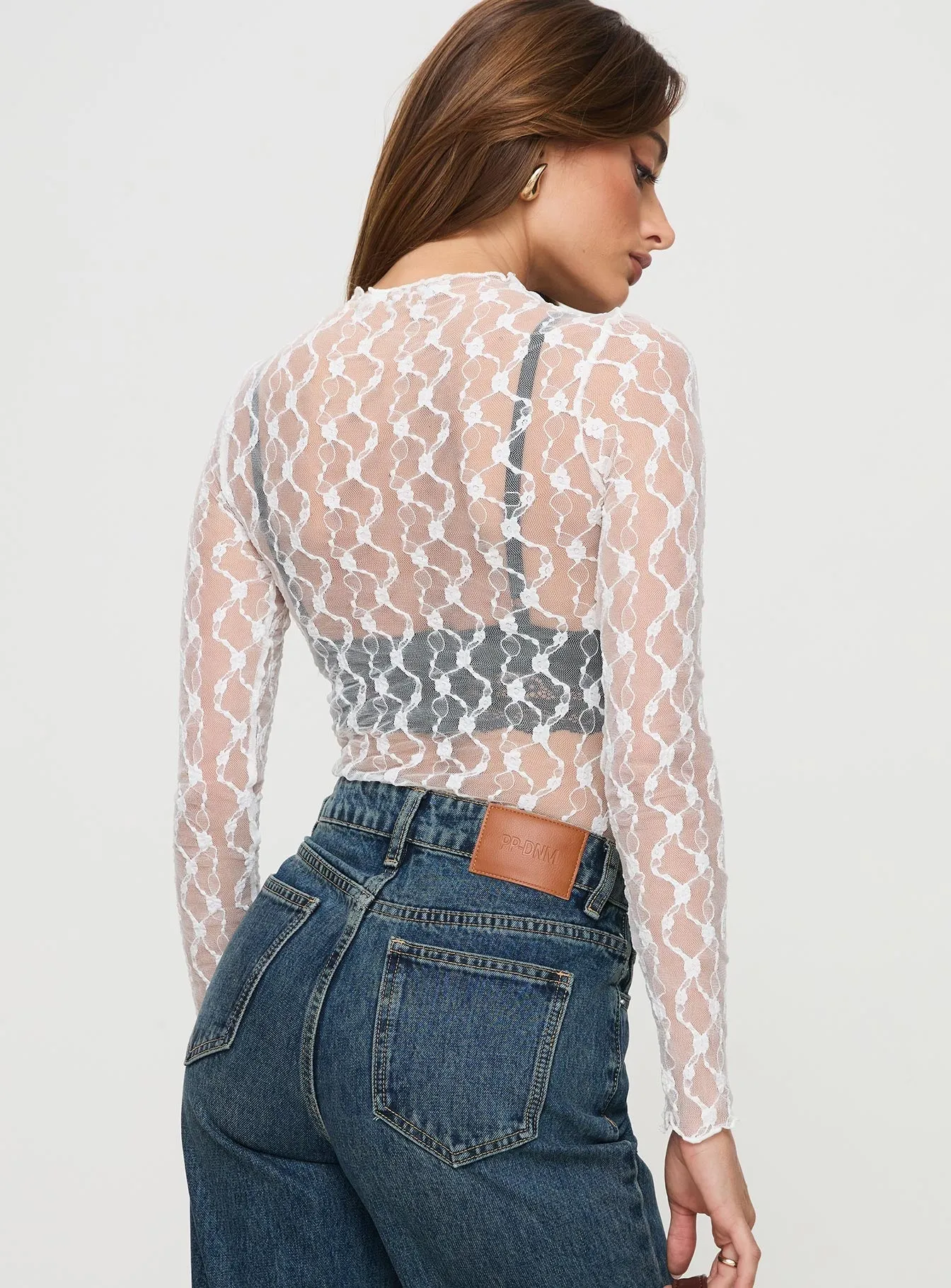 Liedman Long Sleeve Bodysuit White New Basic