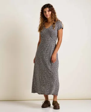 warm glow Rose Midi Dress