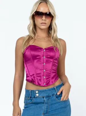 Multi Panel Cut In The Moment Strapless Top Pink
