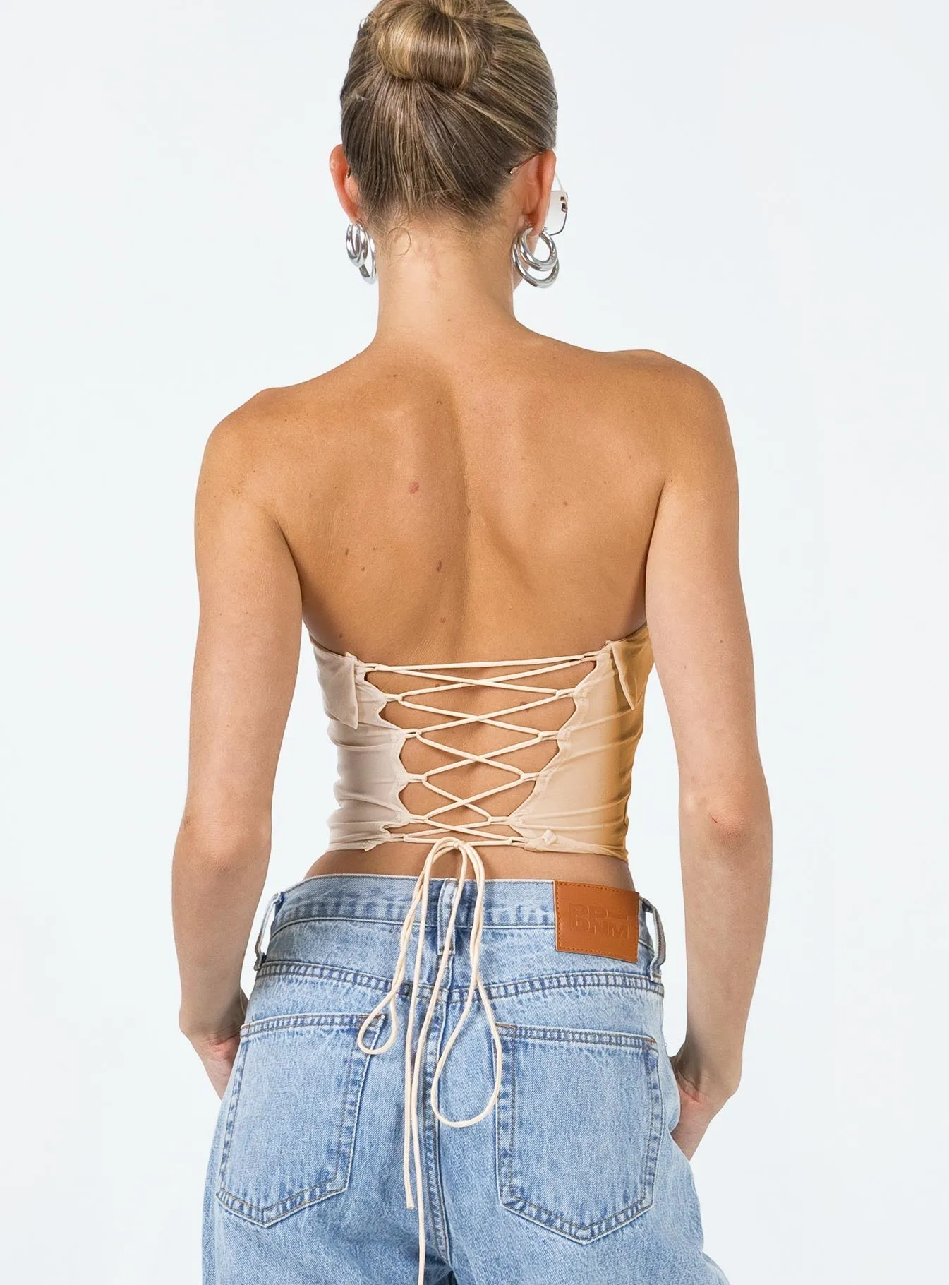 Swans Corset Champagne MeshVentilation AbrasionResistant Fabric