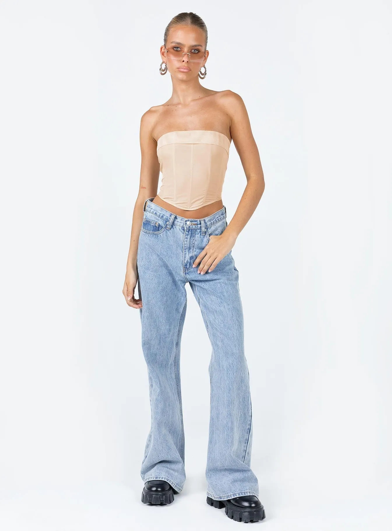 Swans Corset Champagne WaterResistantCoating MidweightJersey