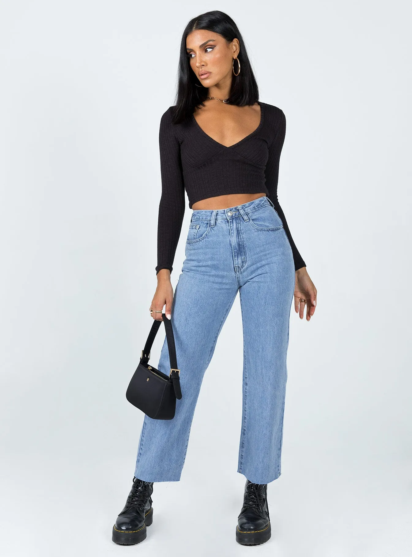 Versatile Everyday Wear Damika Wide Leg Denim Jeans