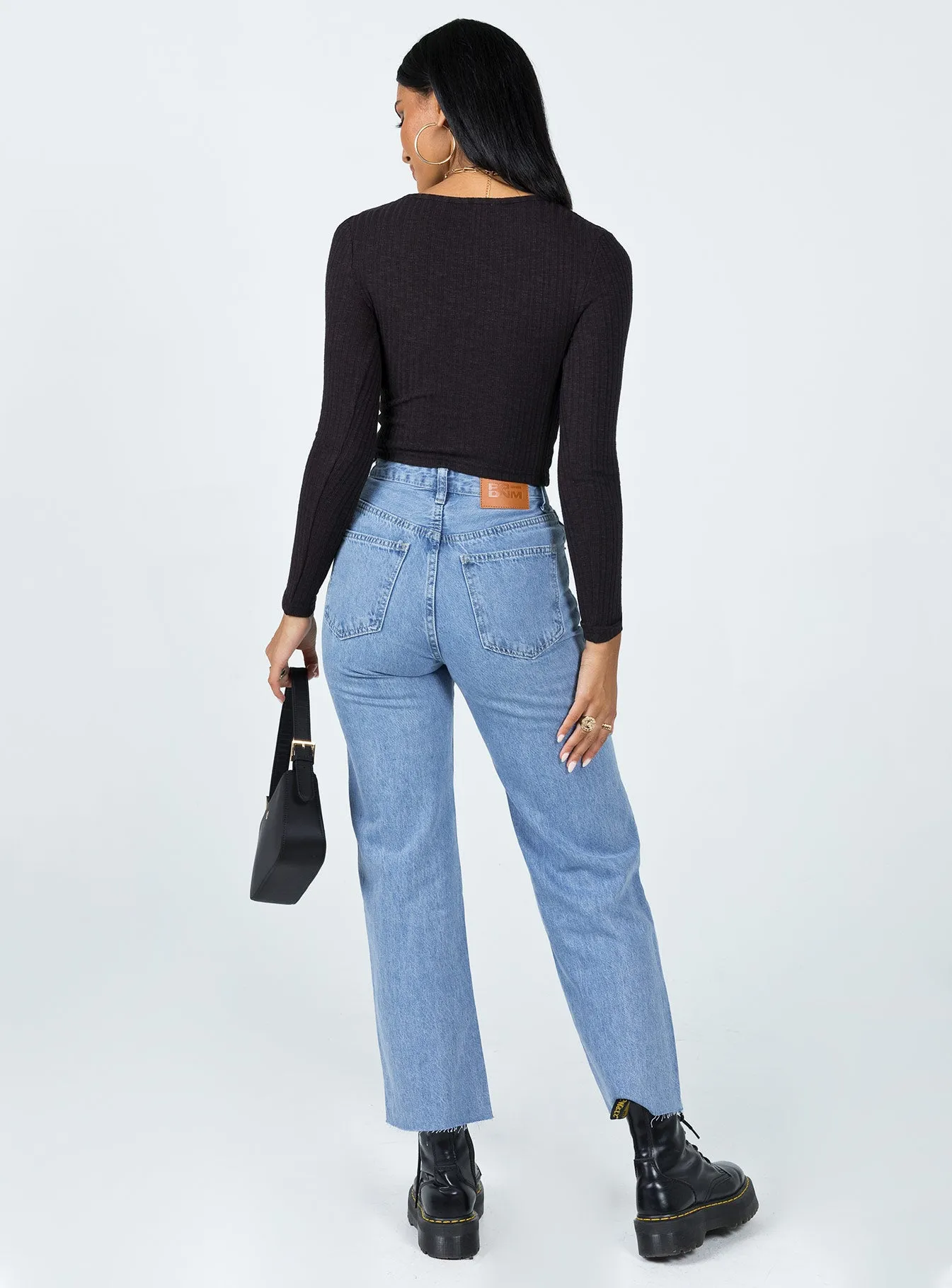 Organic Cotton Material Damika Wide Leg Denim Jeans