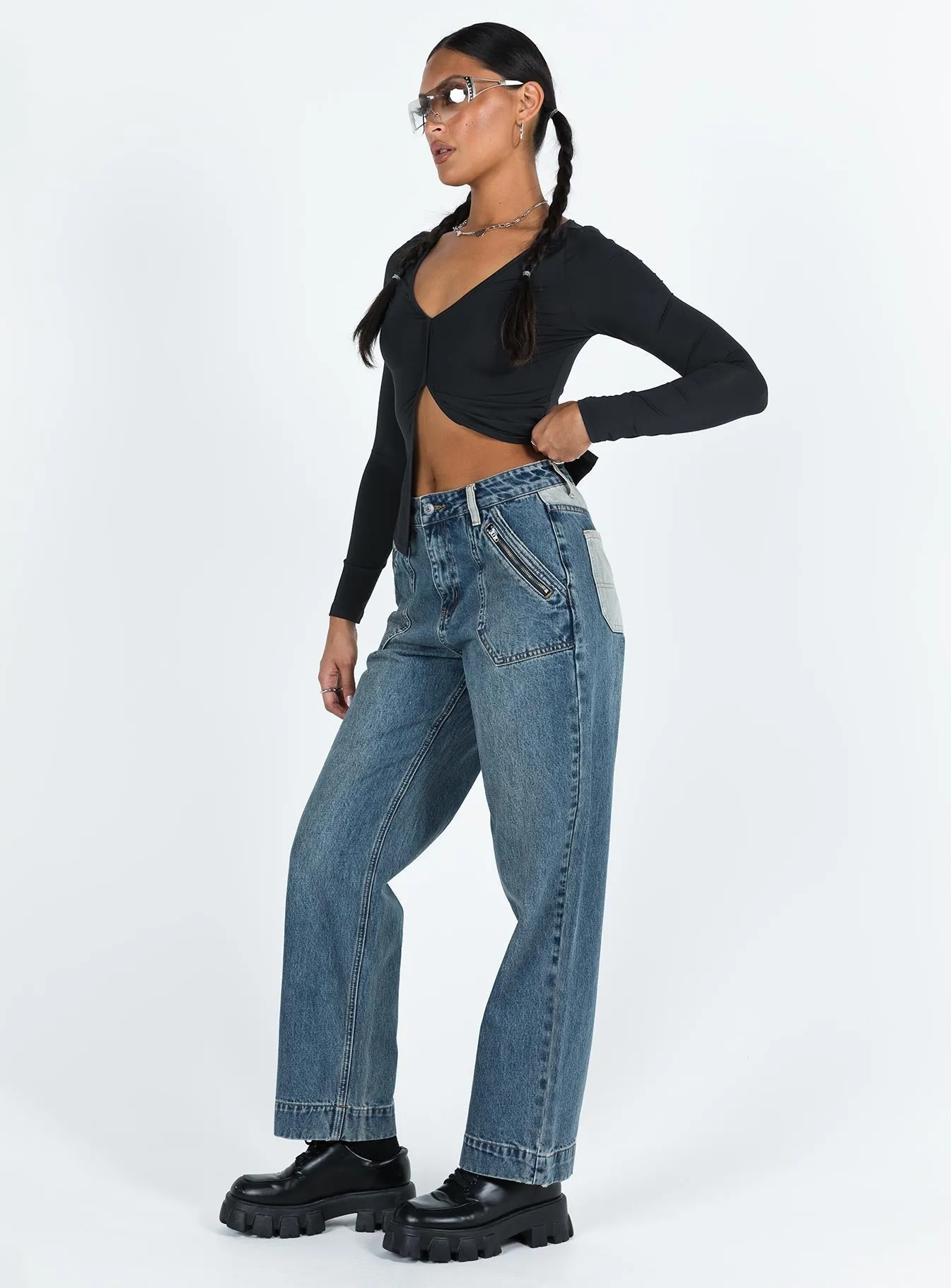 Go Out Style Nataly Jeans Dark Wash Denim