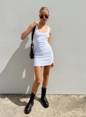 Jenni Mini Dress White Cozy Comfort