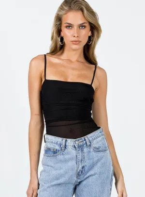 Baumea Bodysuit Black Elegant Casual
