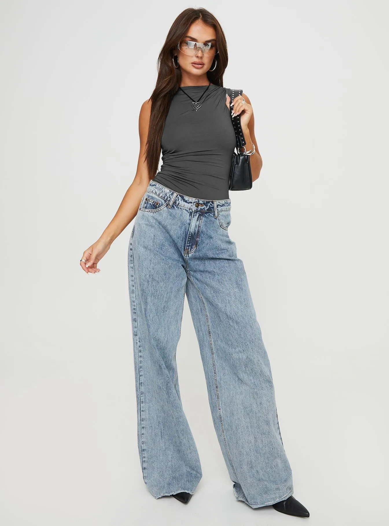 Slim Simple Josefine Bodysuit Grey