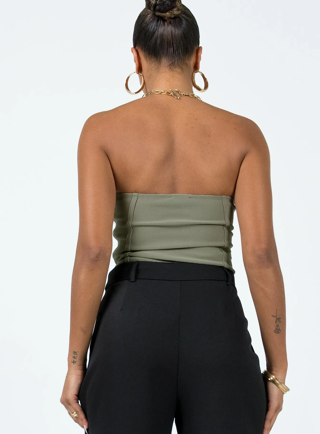 Stretch Classic Marishka Bodysuit Khaki
