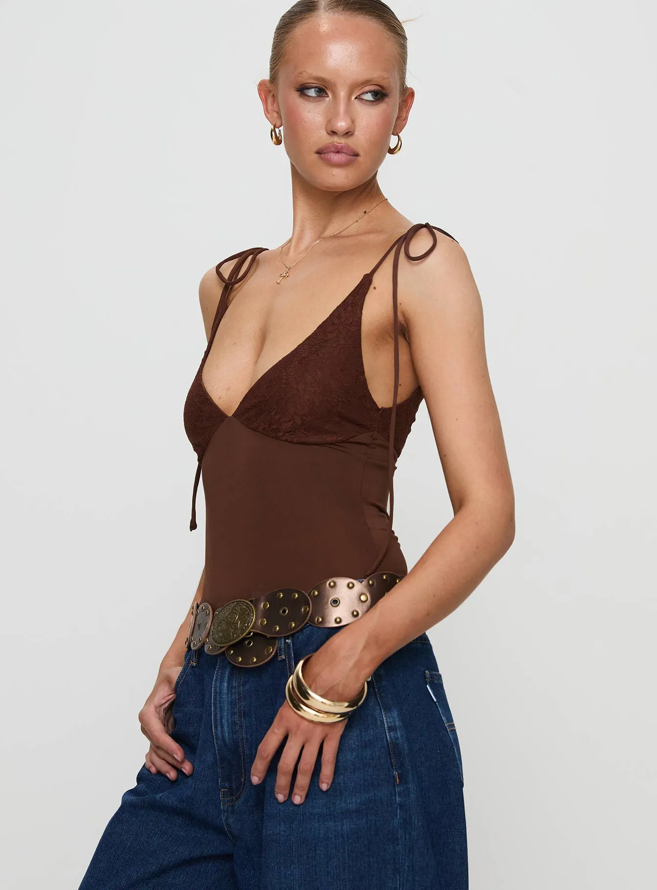 Prichard Bodysuit Brown New Training