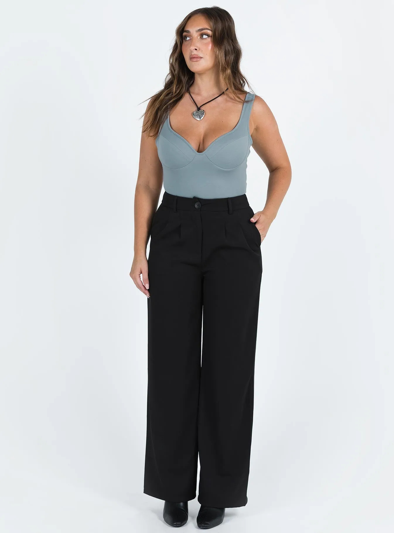 Wilana Bodysuit Grey Loose Classic