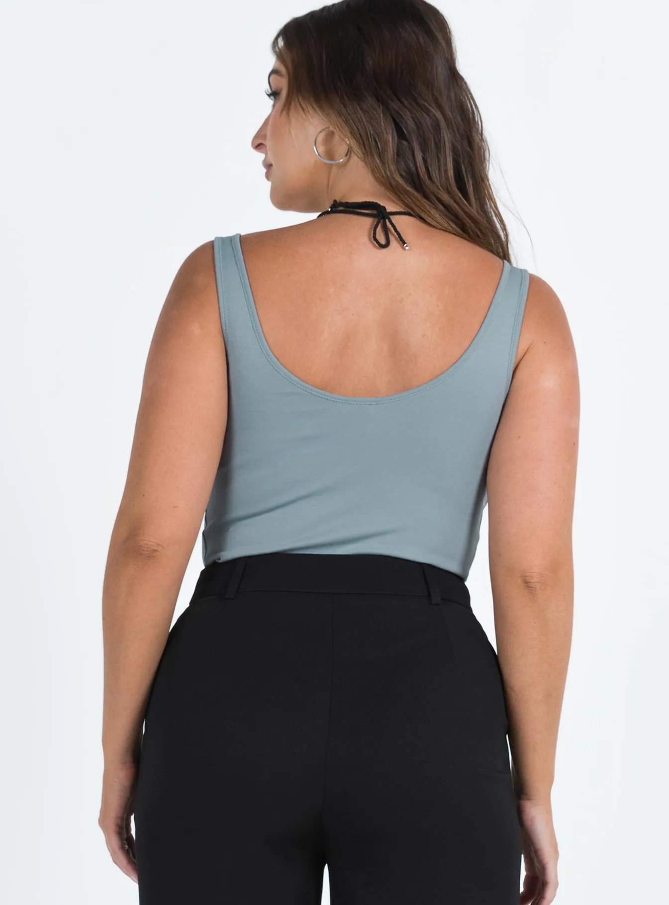 Wilana Bodysuit Grey Casual Relax