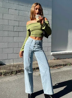 Booran Wide Leg Light Wash Denim Jean Earthy Streetwear Fan Nature Lover Minimalist Style Festival Outfit Loose