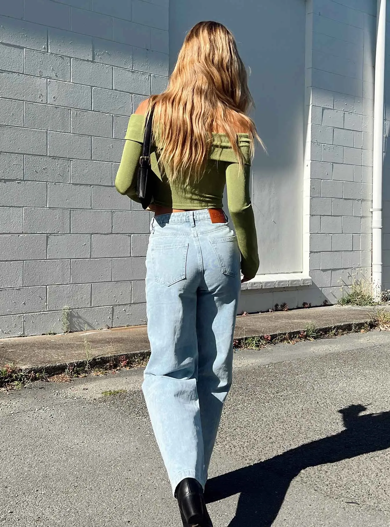 Youth Outfit Booran Wide Leg Light Wash Denim Jean
