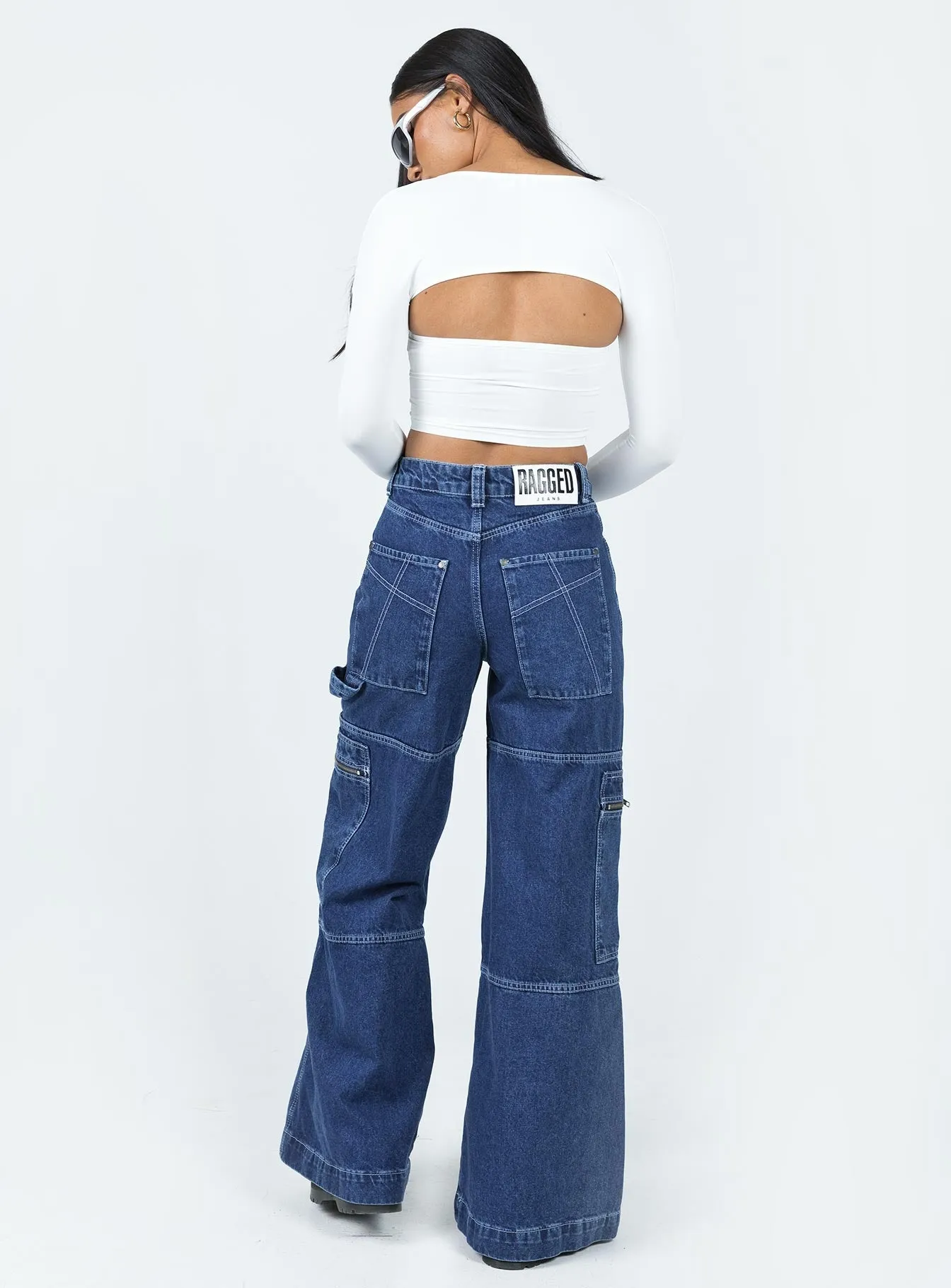 Street Essential The Ragged Priest Clacker Jean Mid Blue Denim