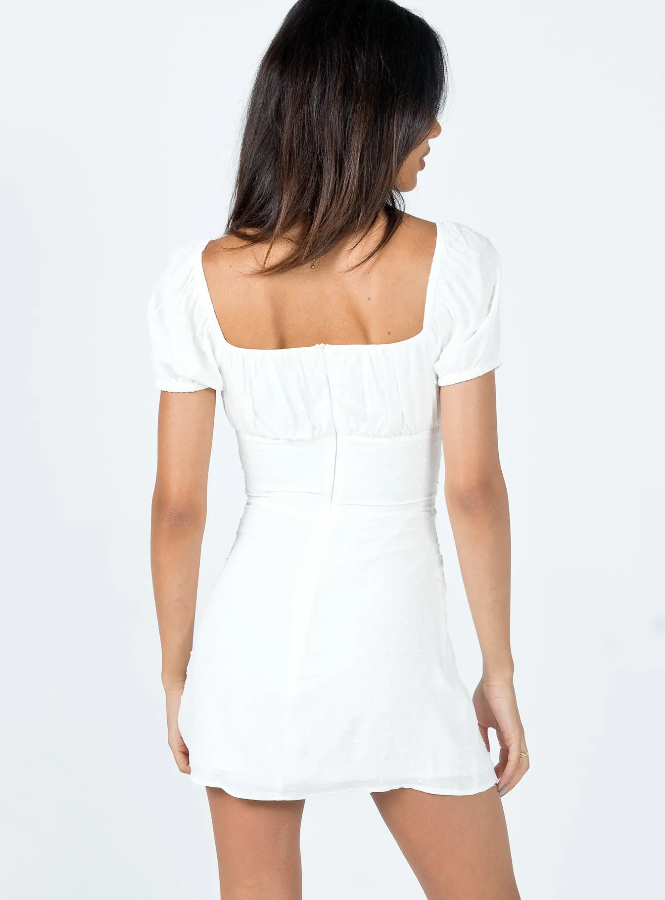 Fauci Mini Dress White Trendy Vibes