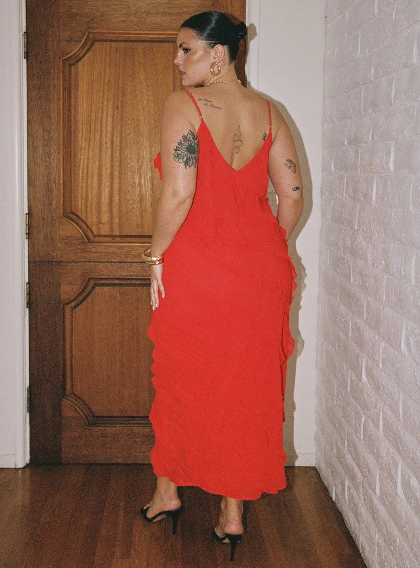 Moon Rise Lars Maxi Dress Red Curve