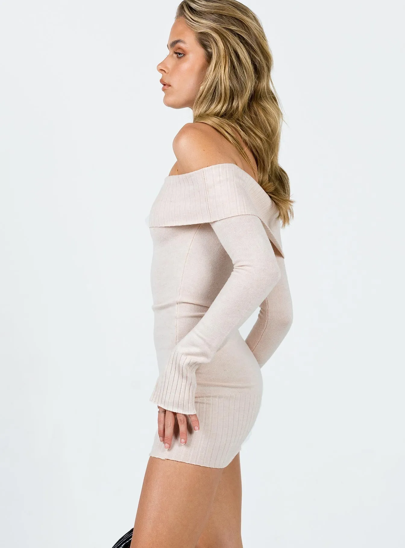 Urban Style Wear Layered Panel Design Savani Mini Dress Cream
