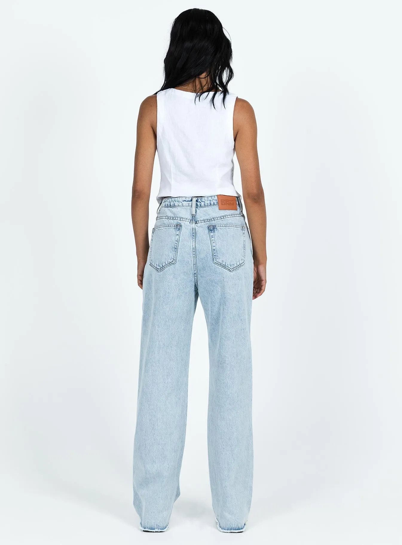 Carey Denim Jeans Light Wash Summer Vibes
