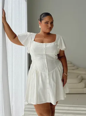 Petite Fit Forever More Mini Dress White Curve