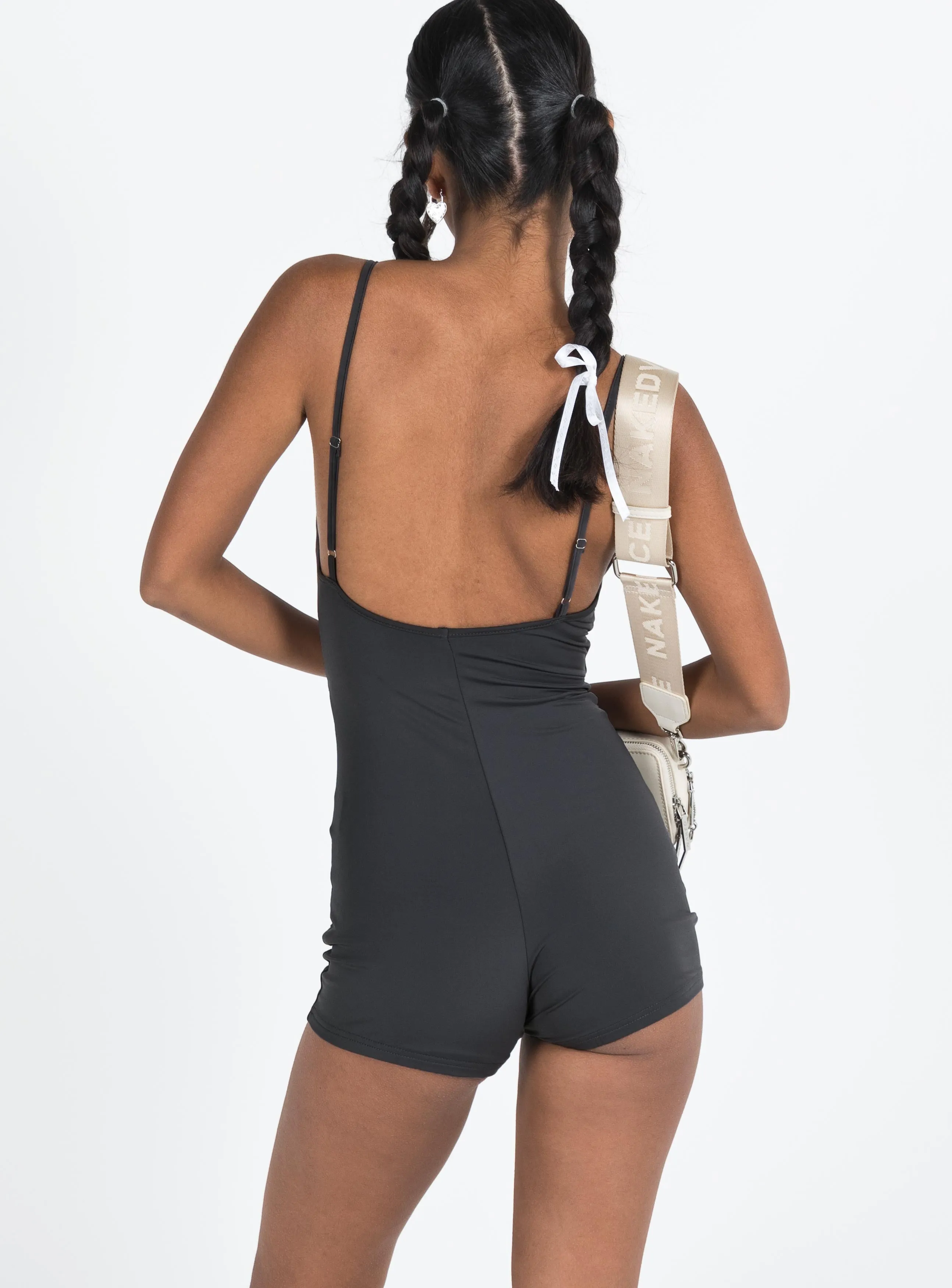 Molded Inner Layer Janea Playsuit Slate