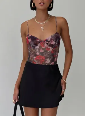 Retro Charming Dinner Comfy Dahna Bodysuit Multi
