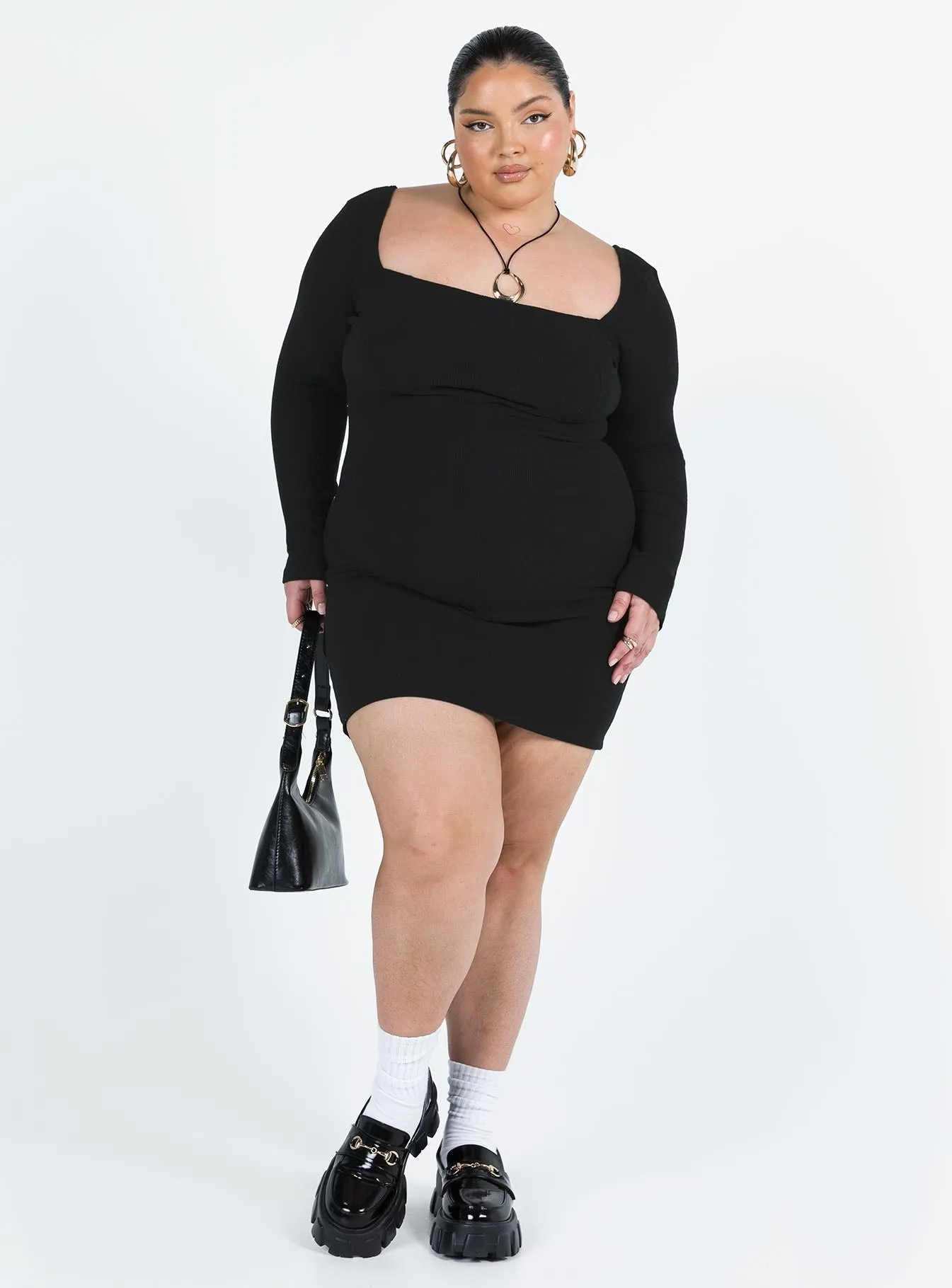 Denielle Mini Dress Black Curve Birthday Bash
