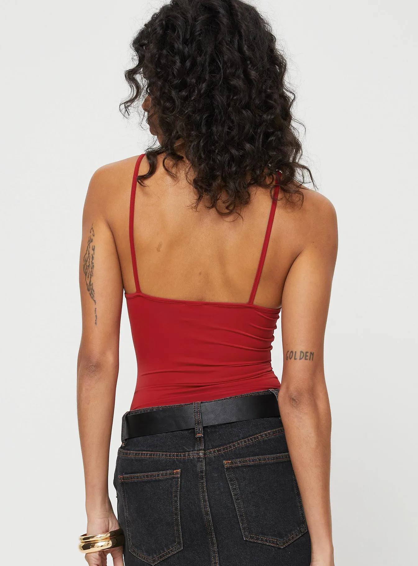 Geary Bodysuit Red Weekend Girl Music Premium