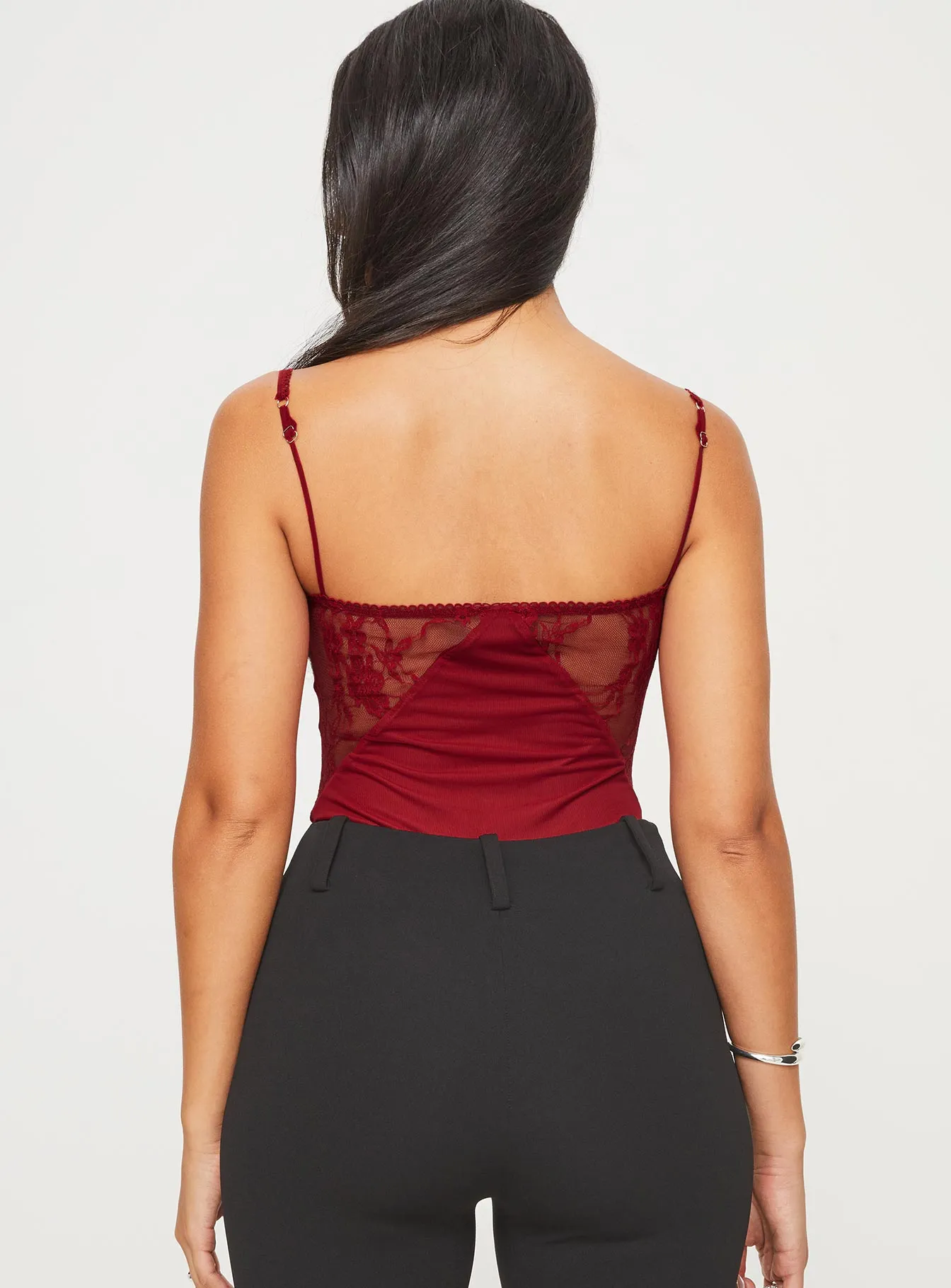 Verica Bodysuit Red Dance Athlete
