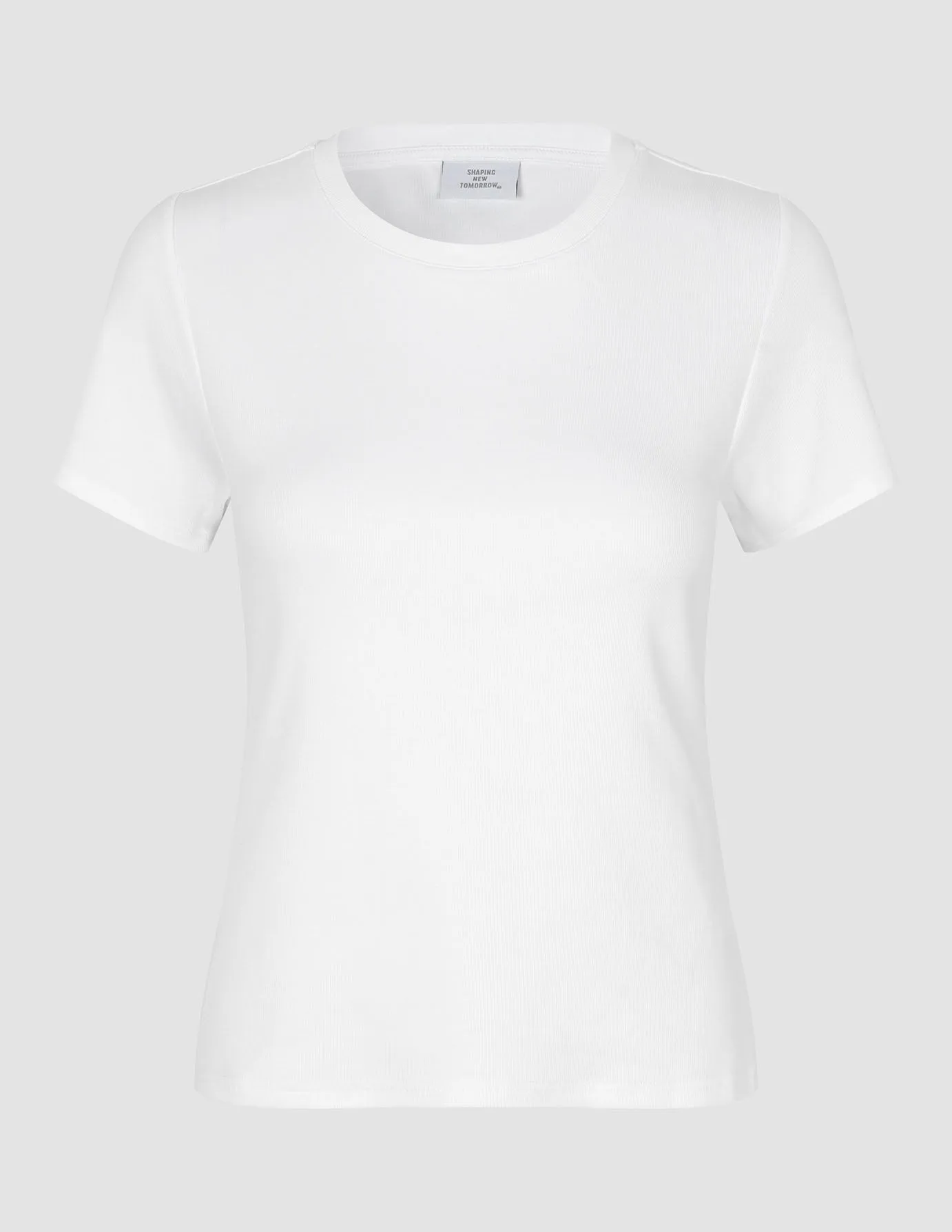 Nature Glow Rib T-Shirt White