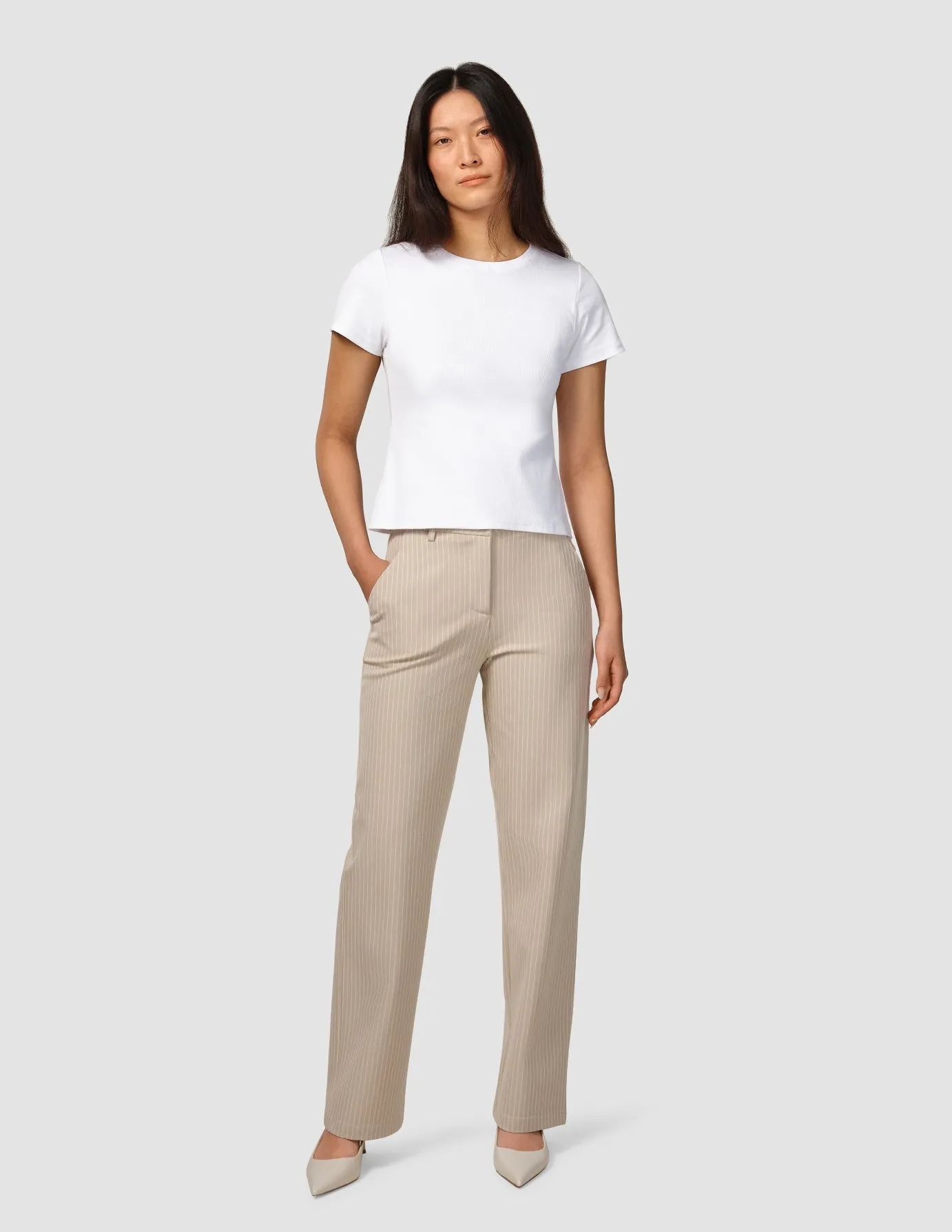 AbrasiveReinforcedZones QuickDryMaterial Rib T-Shirt White