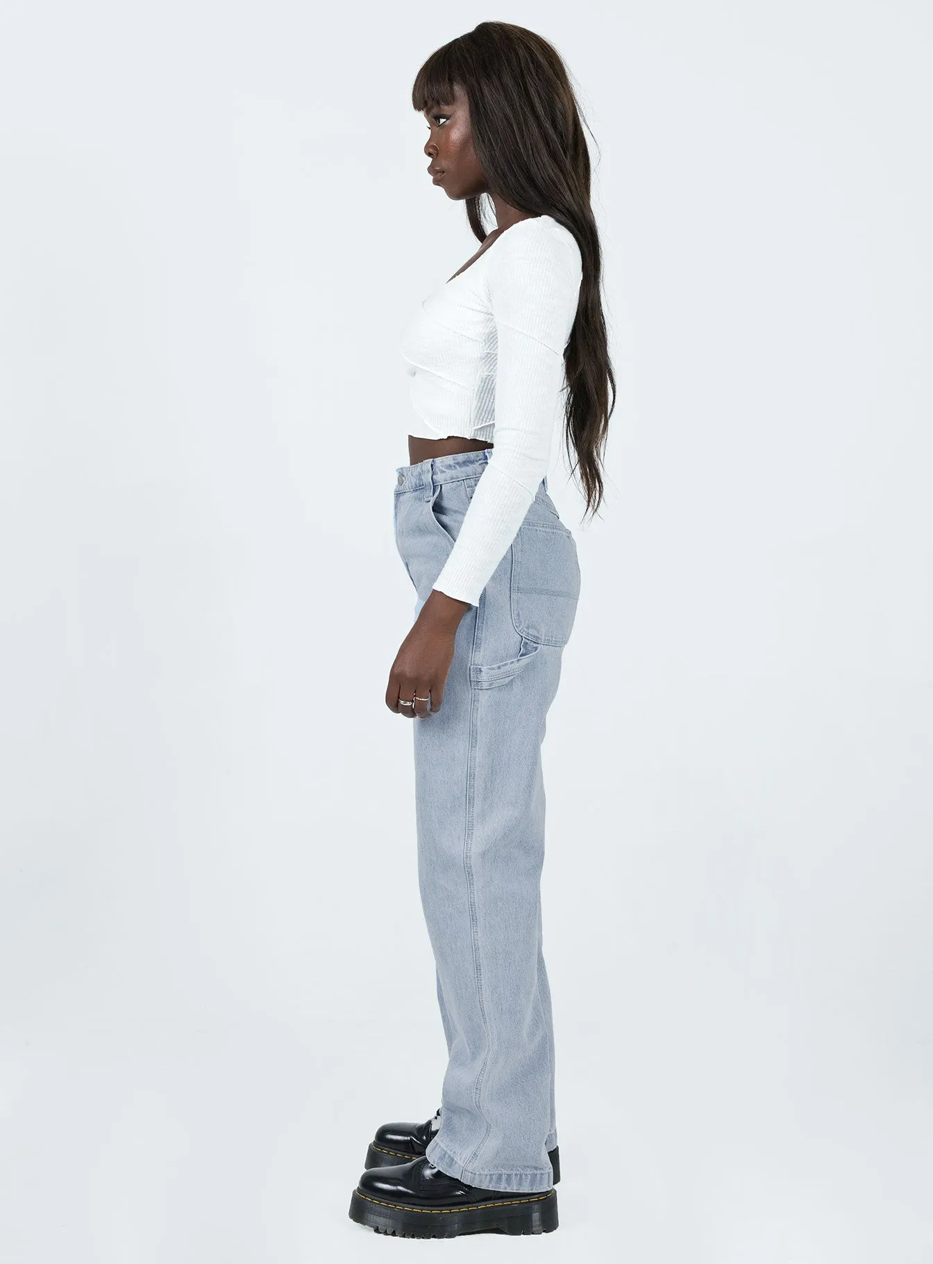 Abrand Carrie Carpenter Breakaway Light Wash Denim Stylish Vibrant