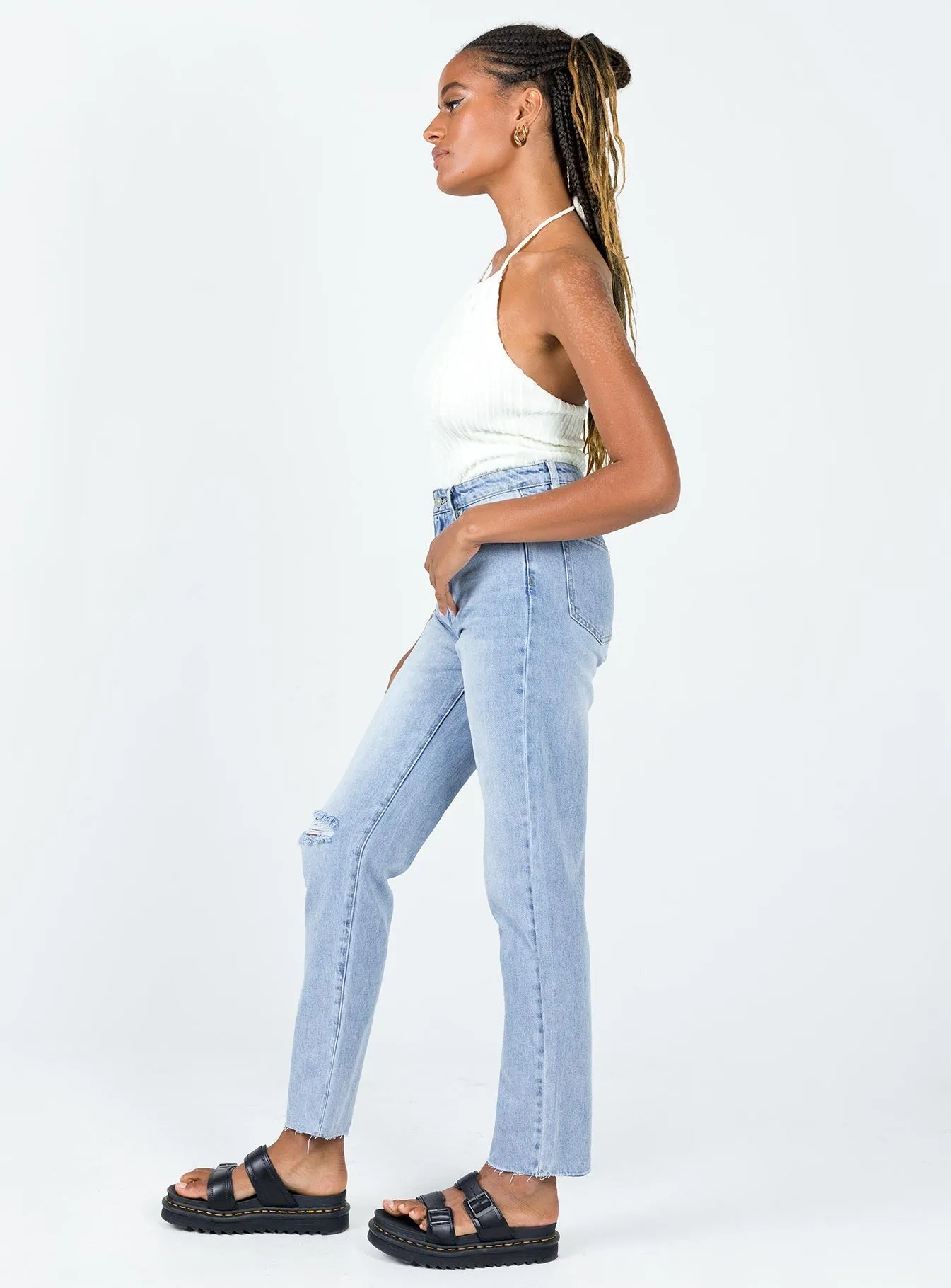 Trendy High Quality Evelyn Low Rise Denim Jeans