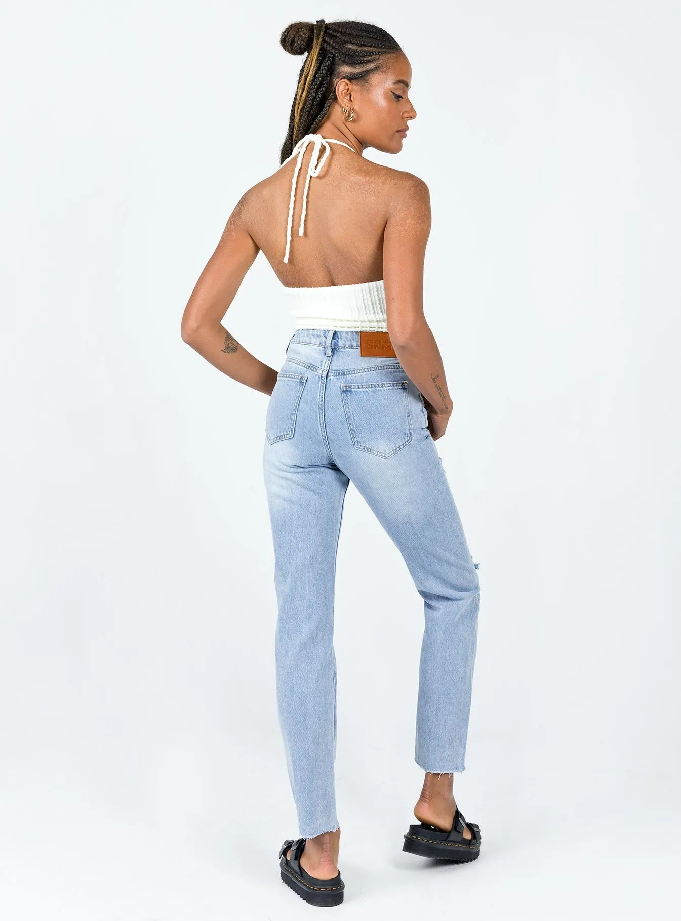 Evelyn Low Rise Denim Jeans Everyday Style Colorfast Denim