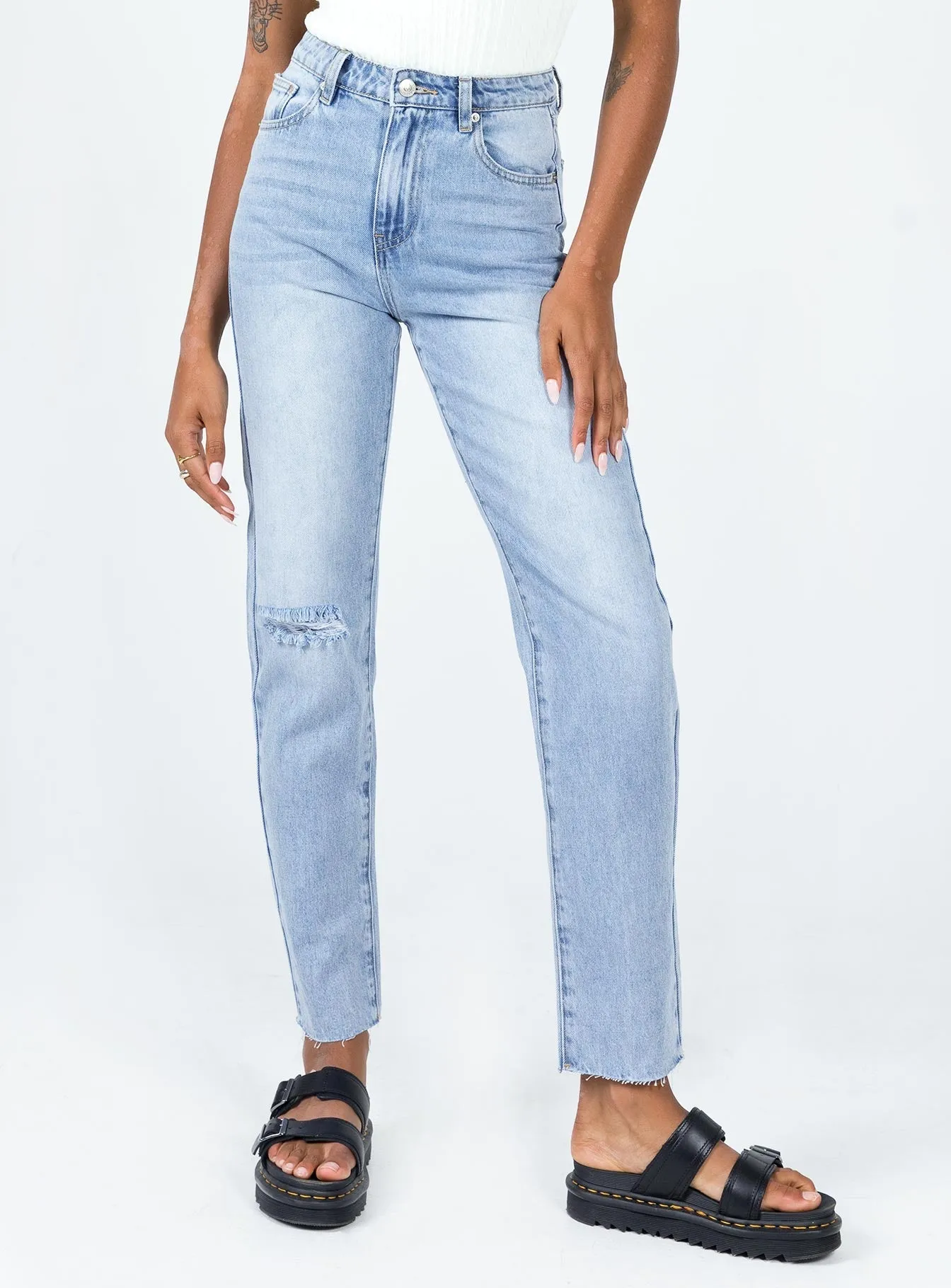 Daily Basic Four Way Stretch Fabric Evelyn Low Rise Denim Jeans