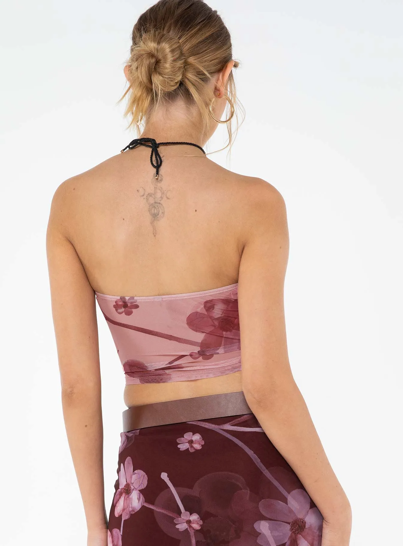 AntiPill Texture MinimalistSilhouette Peggy Top Floral Blush