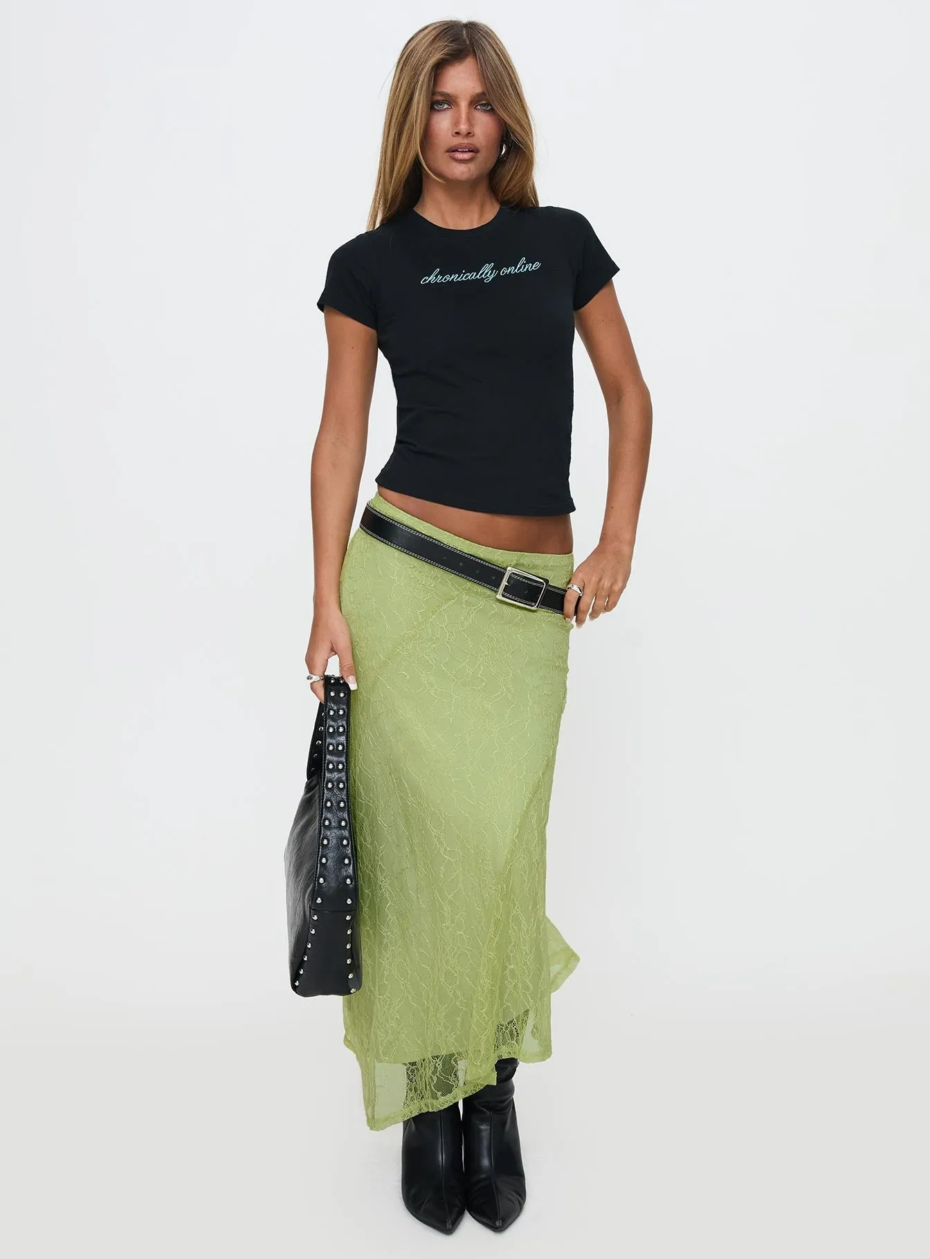 UV Protective Coating Multi Directional Stretch Chronically Online Graphic Top Black