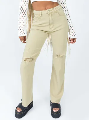 Year Rounder Lou Jeans Beige