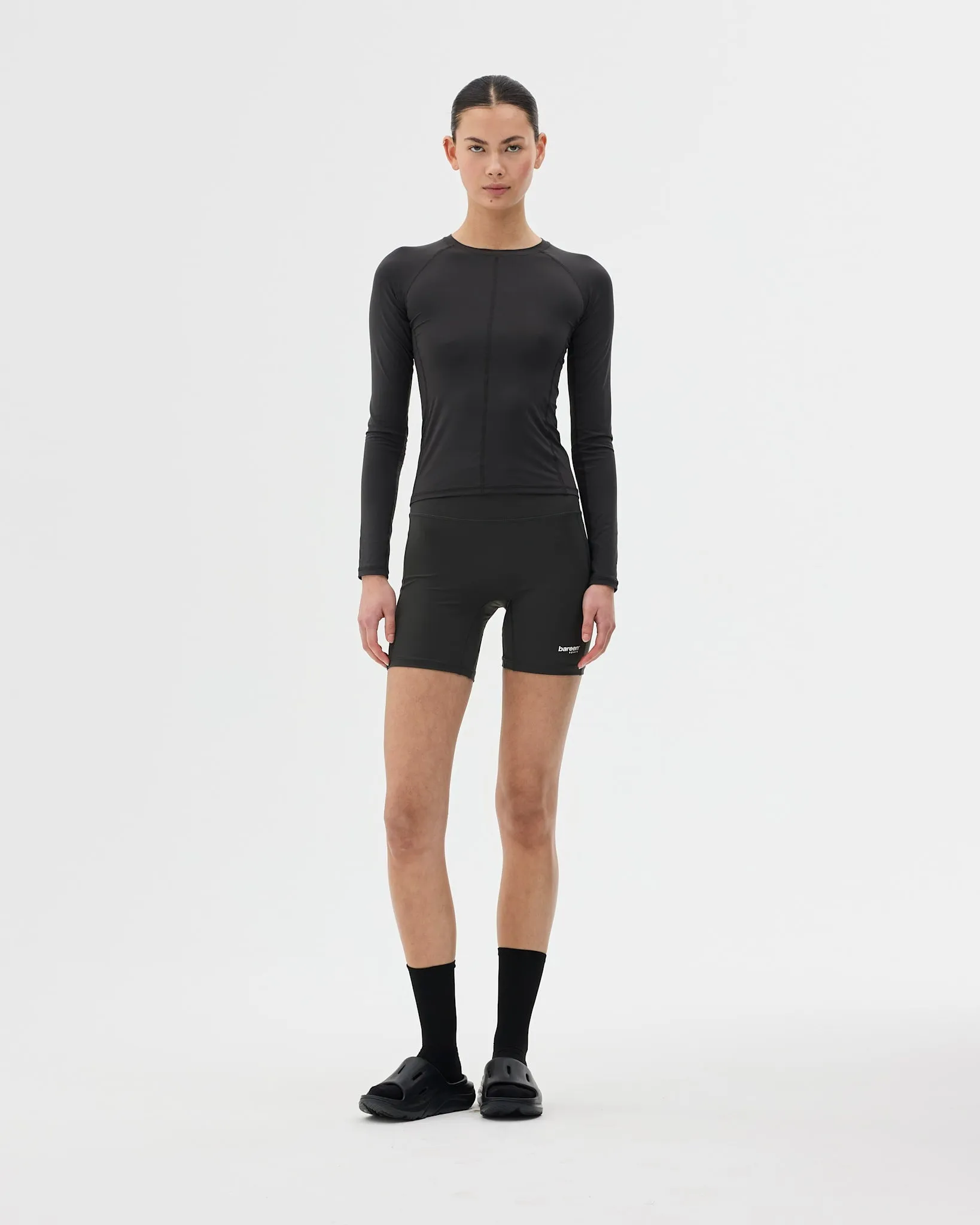 Women's Base Layer - Sport 3 - Pirate Black anti static coating high altitude use Drop Shoulder Cut