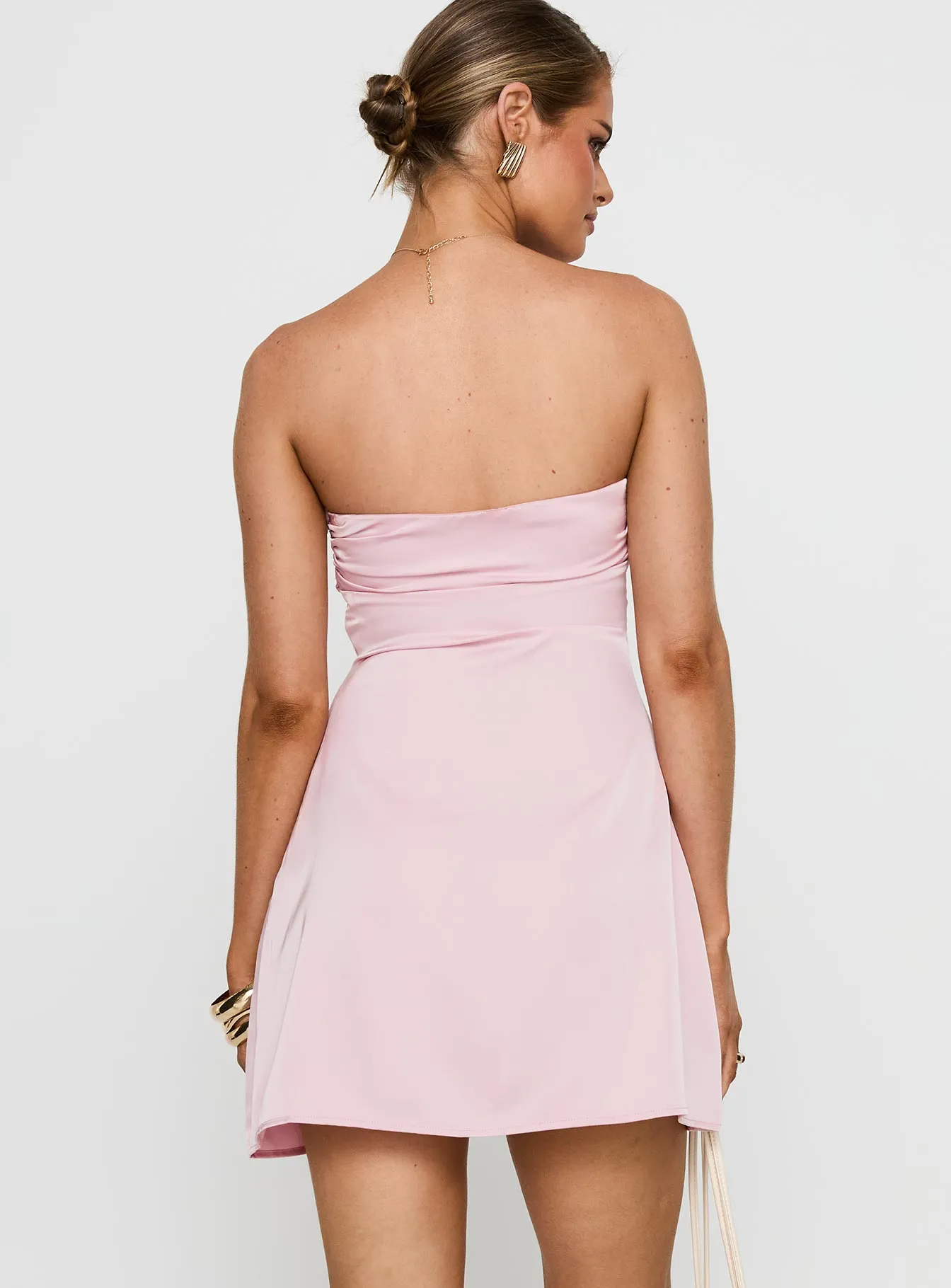 Snag Free Americano Mini Dress Pink