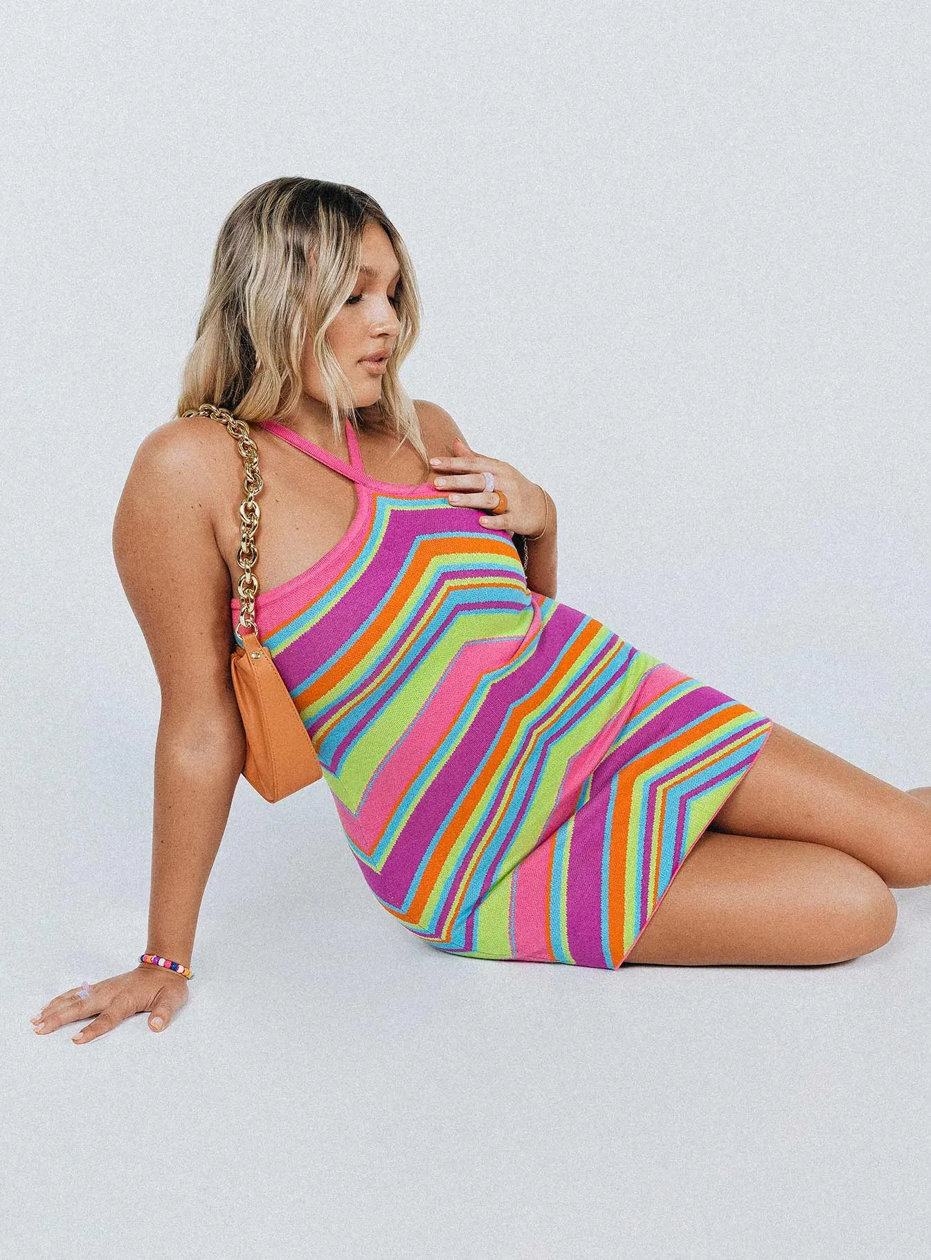 Sexy yet elegant mini Daphne Mini Dress Stripe
