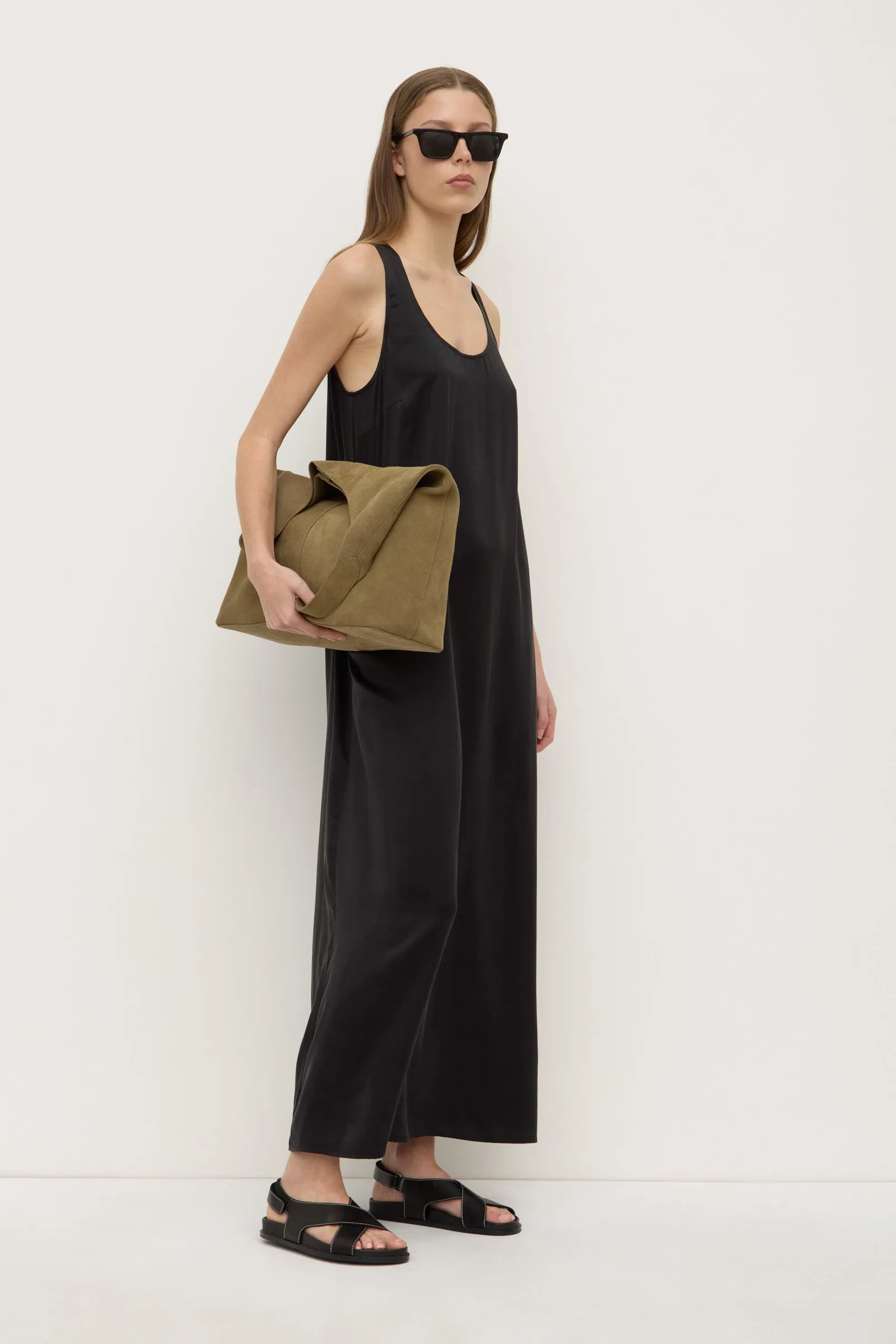 NonSlipGrip UltraSoft Texture Pippa Silk Tank Dress