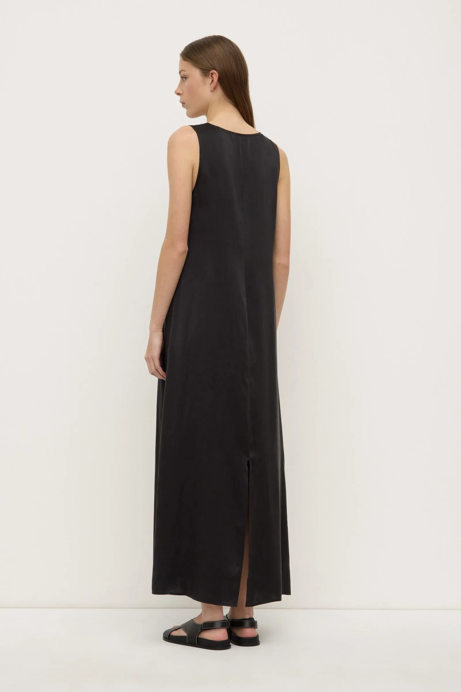 AntiStatic Lining AntiSlip Grip Pippa Silk Tank Dress