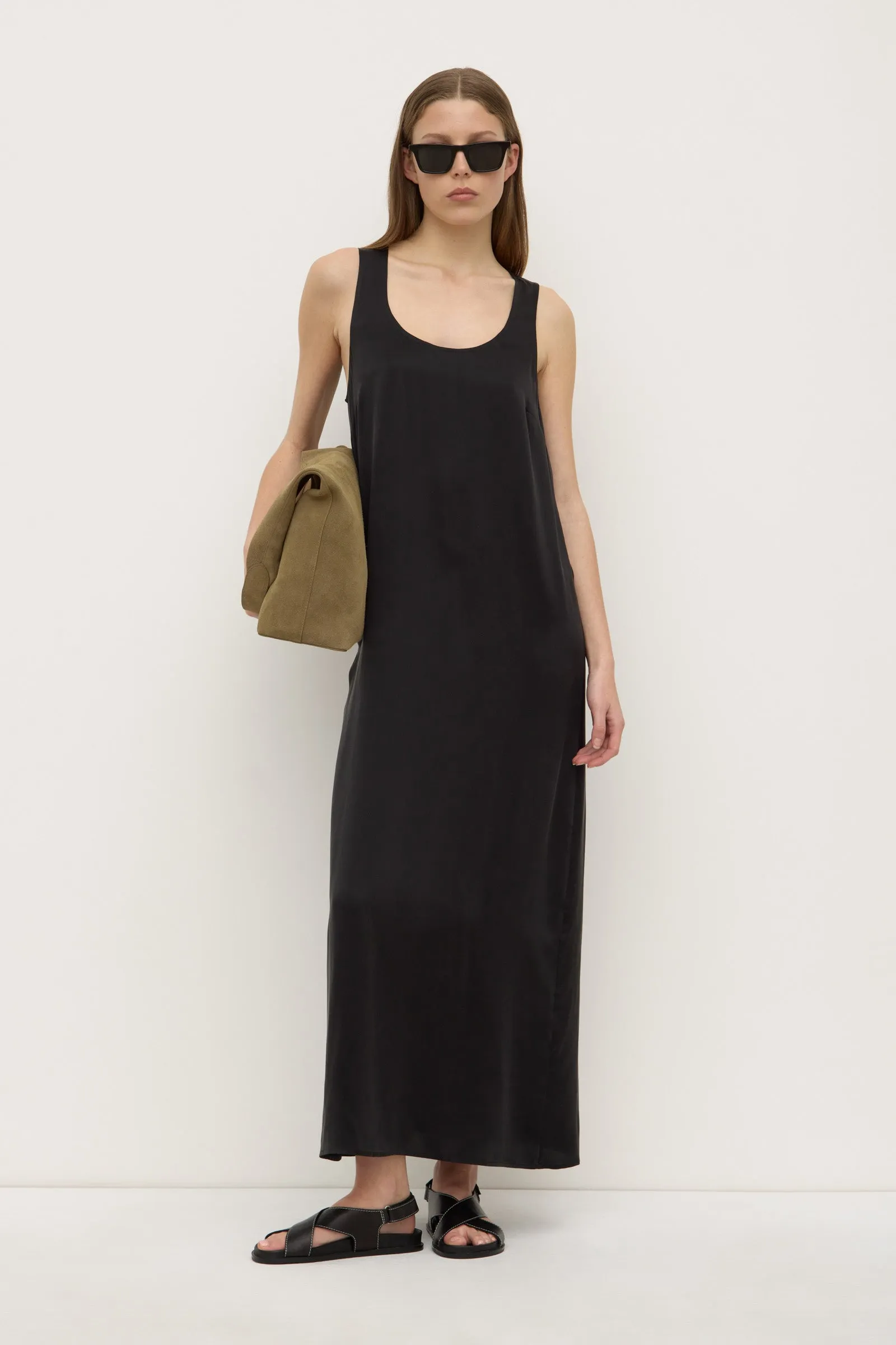 Pippa Silk Tank Dress Future Glow Crown Fit